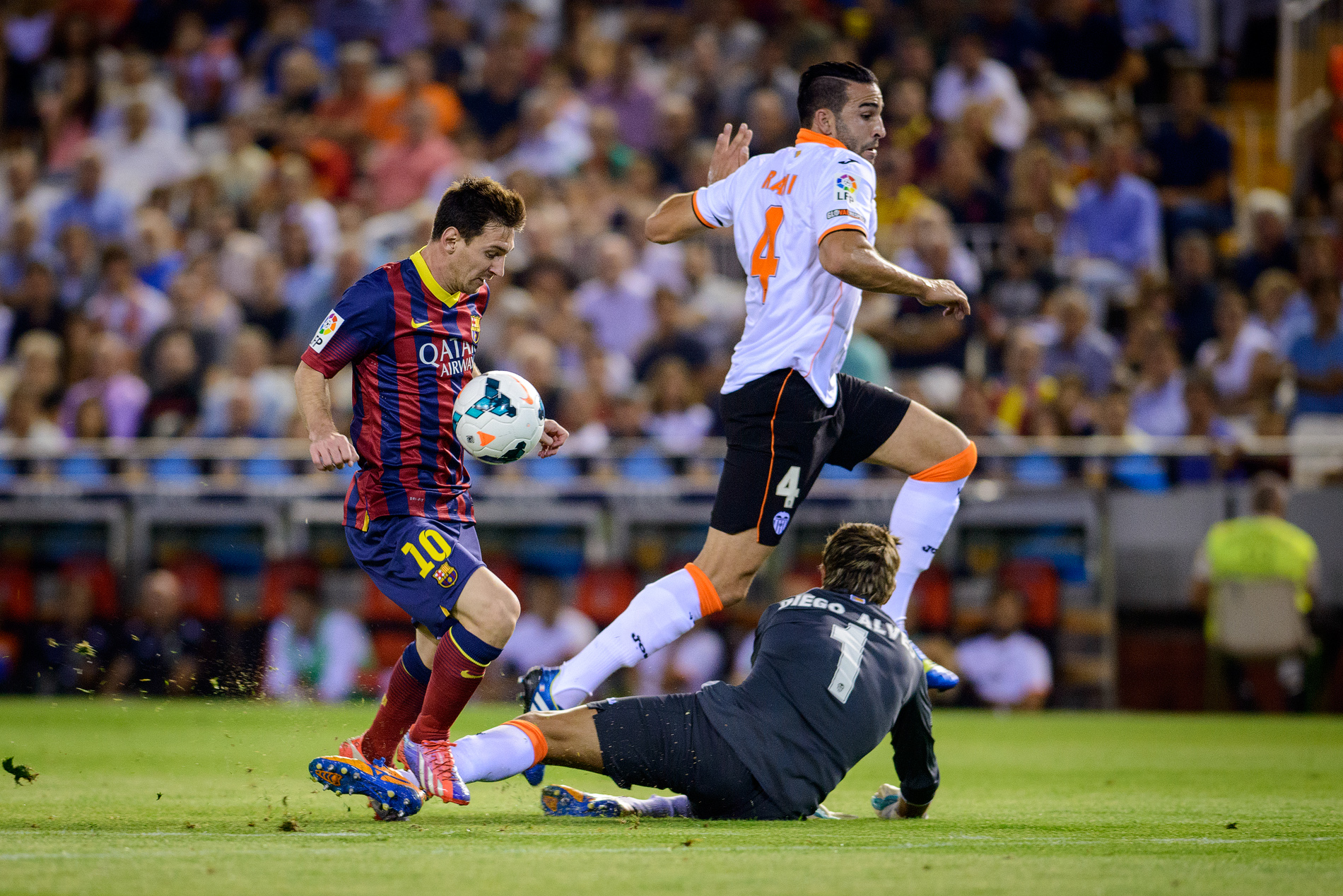 Leo Messi FCB vs Valencia CF en Mestalla